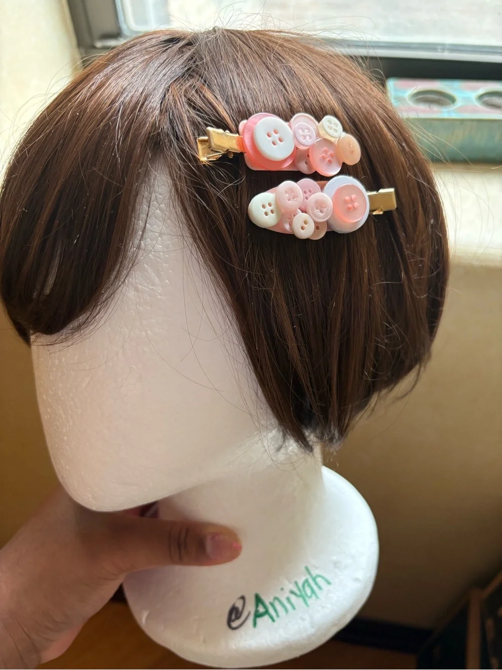 Button Clip Set - Pastel & Navy Assortment